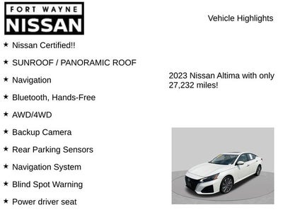 2023 Nissan Altima 2.5 SL