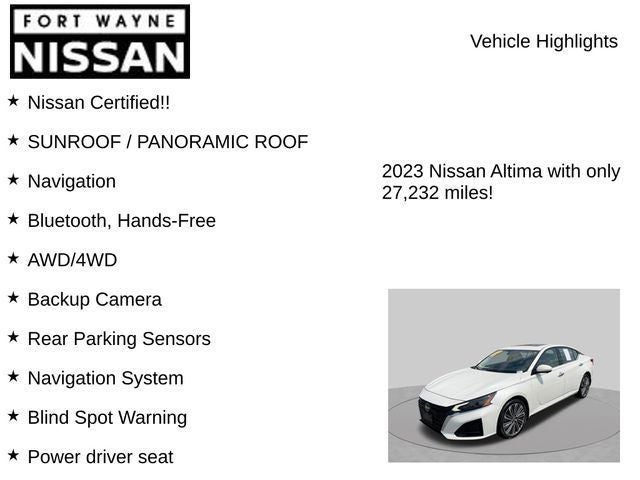 2023 Nissan Altima 2.5 SL