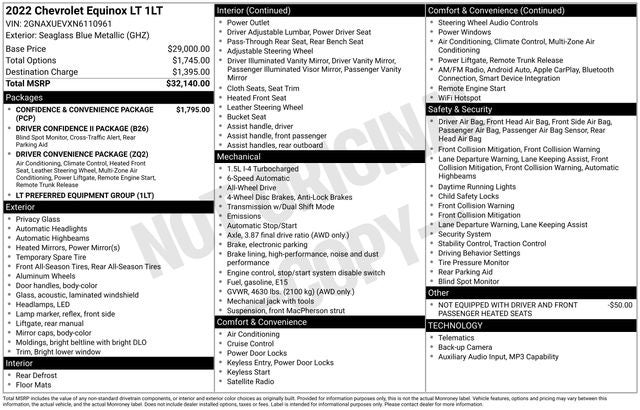 2022 Chevrolet Equinox LT