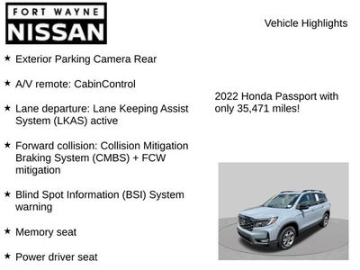 2022 Honda Passport TrailSport