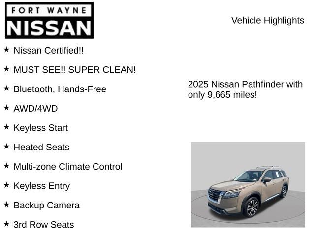 2025 Nissan Pathfinder Platinum