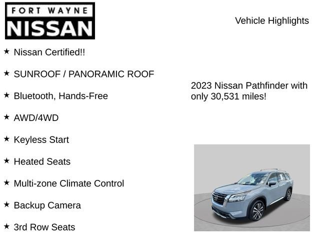 2023 Nissan Pathfinder Platinum