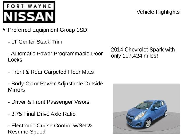 2014 Chevrolet Spark 1LT