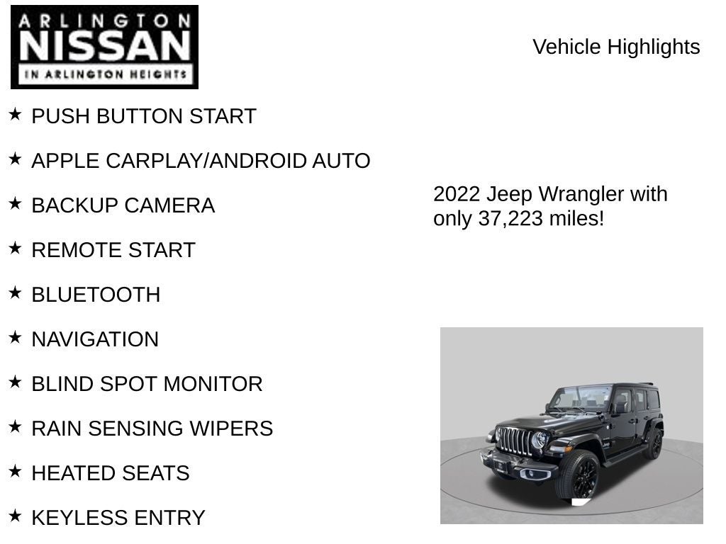 2022 Jeep Wrangler Unlimited Sahara 4xe