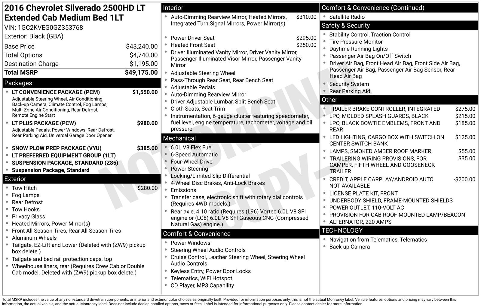 2016 Chevrolet Silverado 2500HD LT