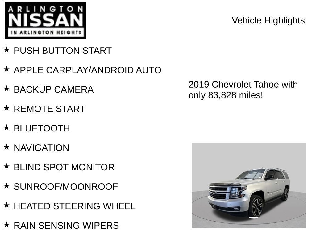 2019 Chevrolet Tahoe RST PREMIER 1LZ