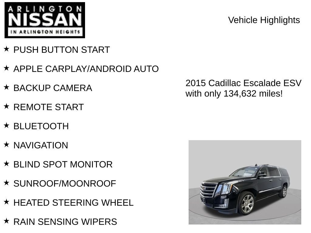 2015 Cadillac Escalade ESV Premium