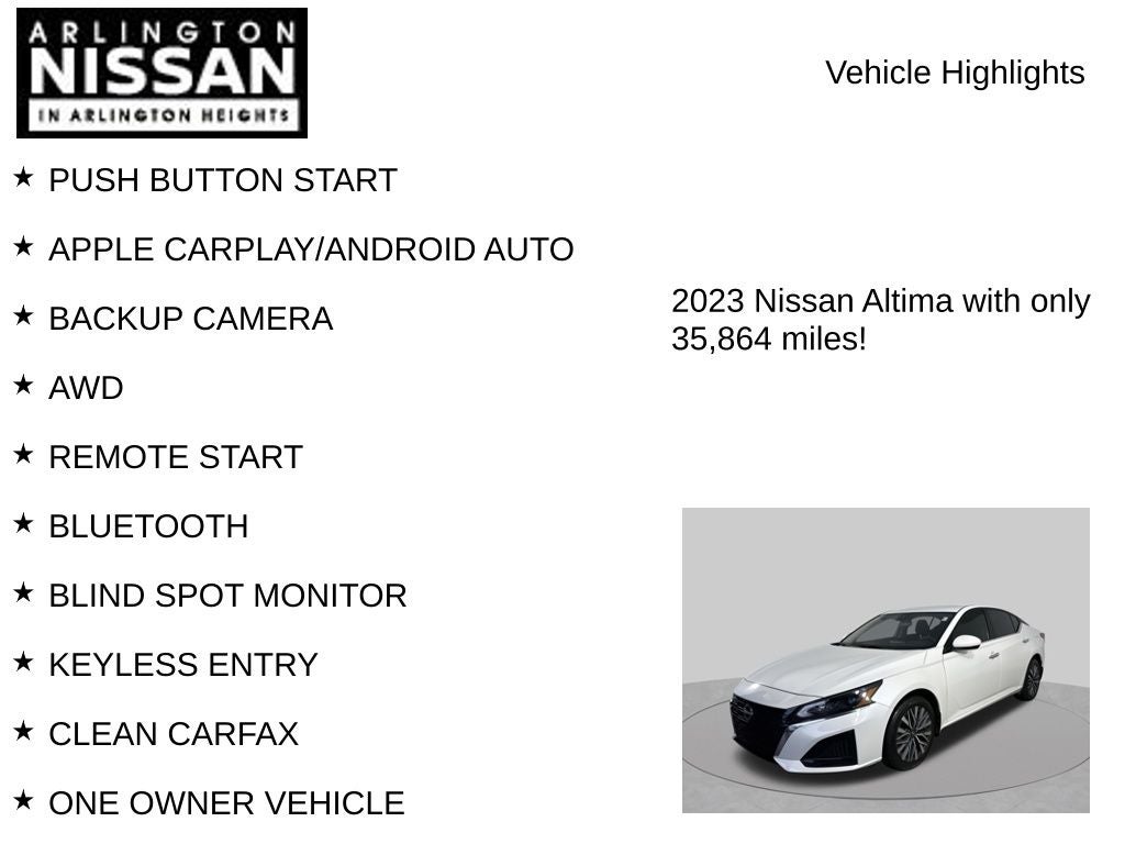 2023 Nissan Altima 2.5 SV