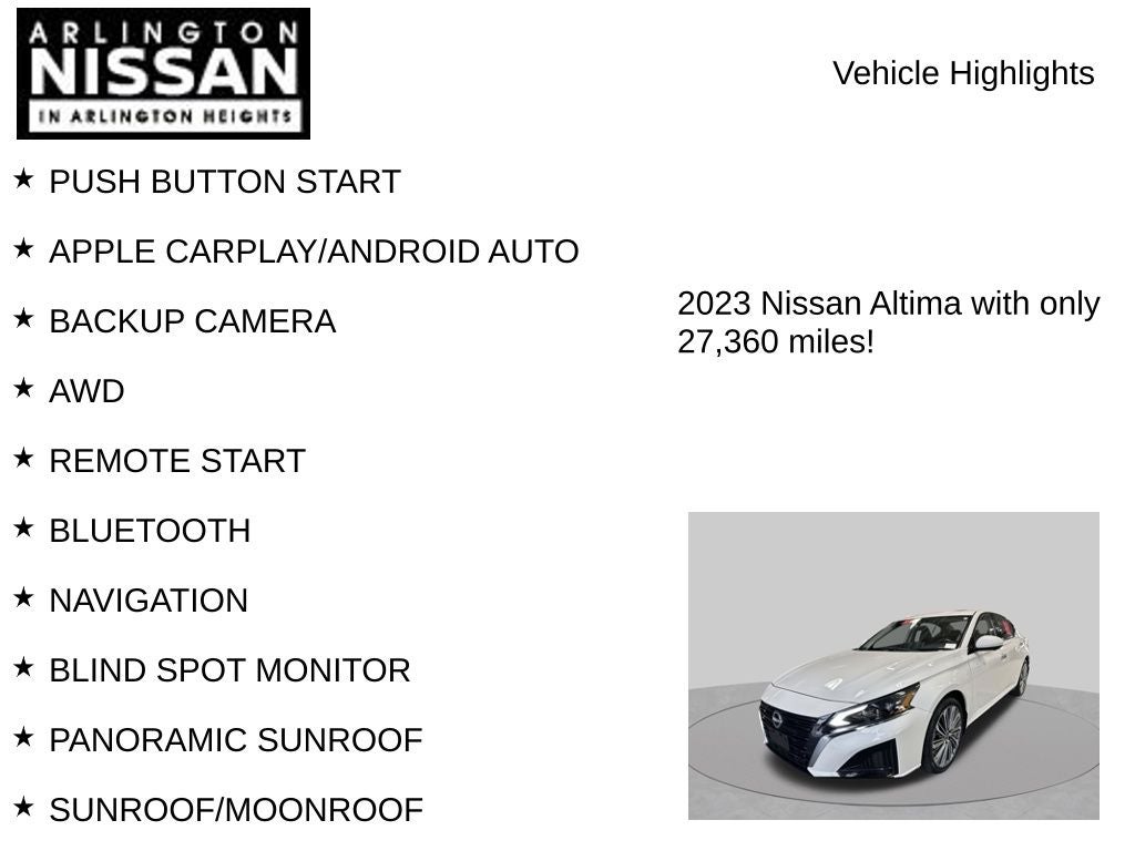 2023 Nissan Altima 2.5 SL