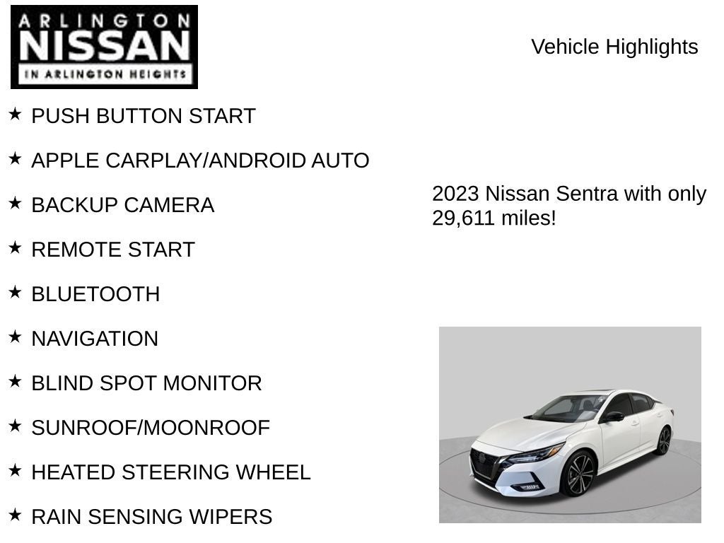 2023 Nissan Sentra SR
