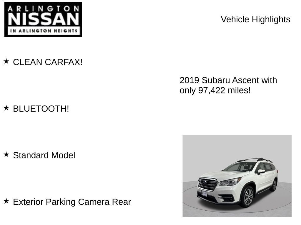 2019 Subaru Ascent Limited