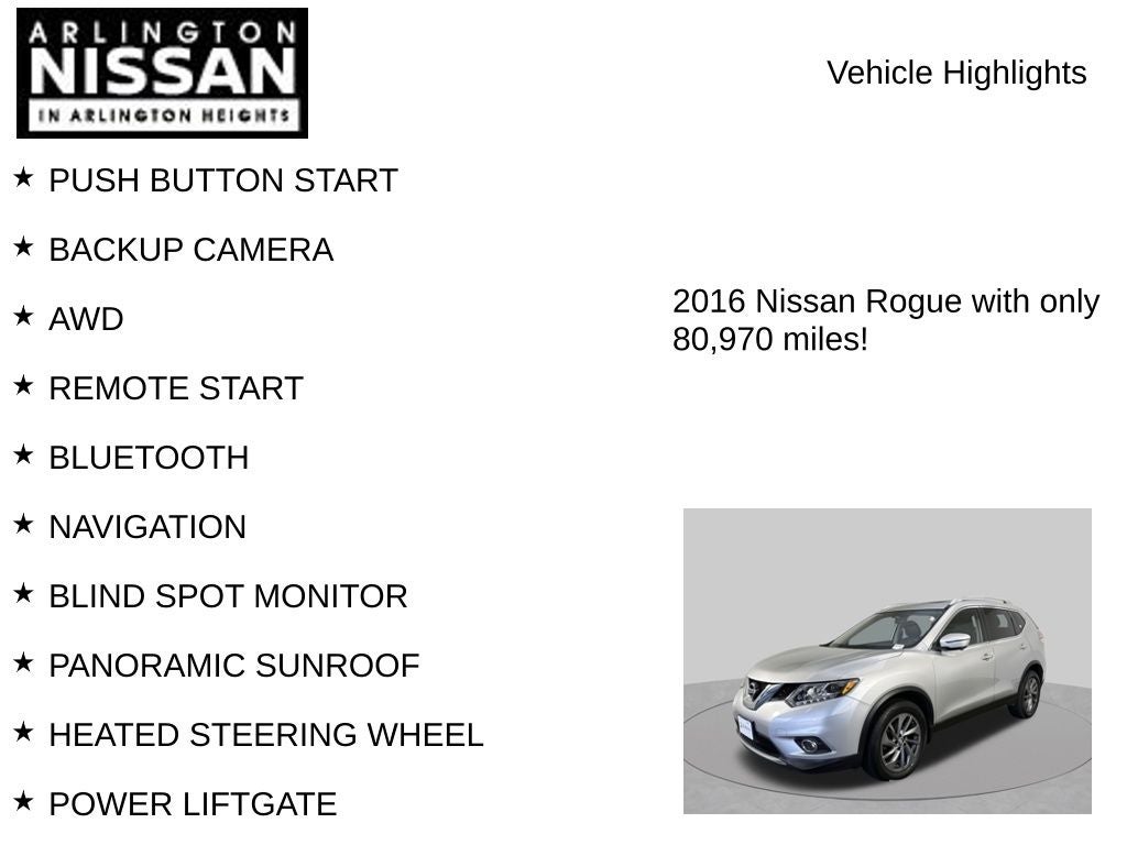 2016 Nissan Rogue SL