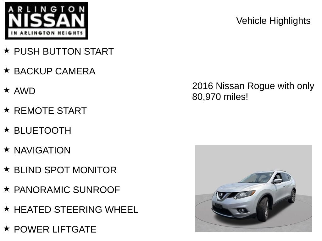 2016 Nissan Rogue SL