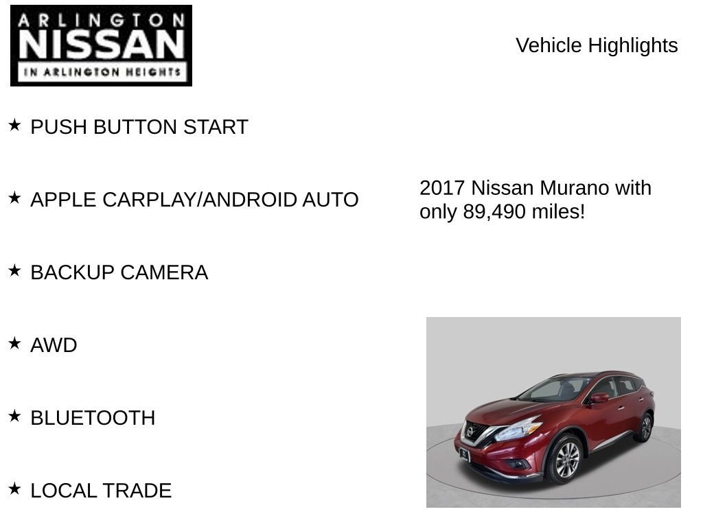 2017 Nissan Murano SV