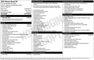 2007 Nissan Quest 3.5 SE