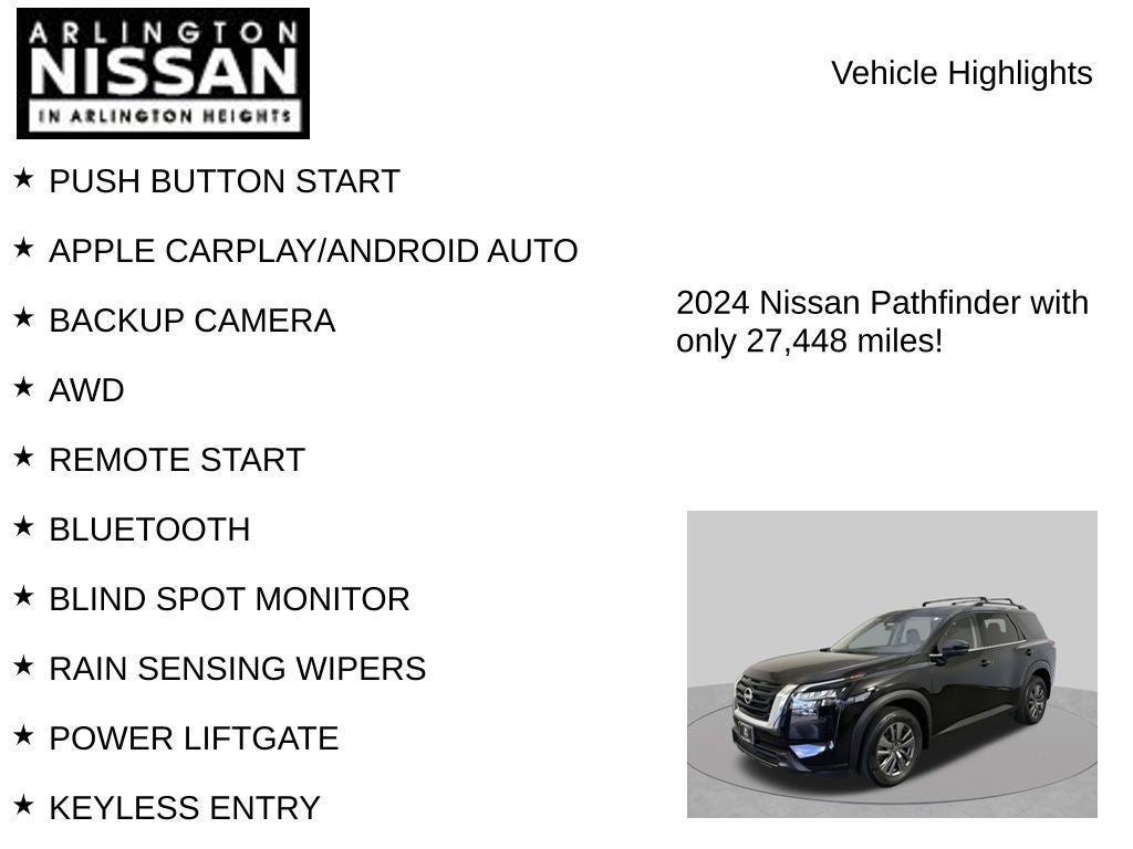 2024 Nissan Pathfinder SV