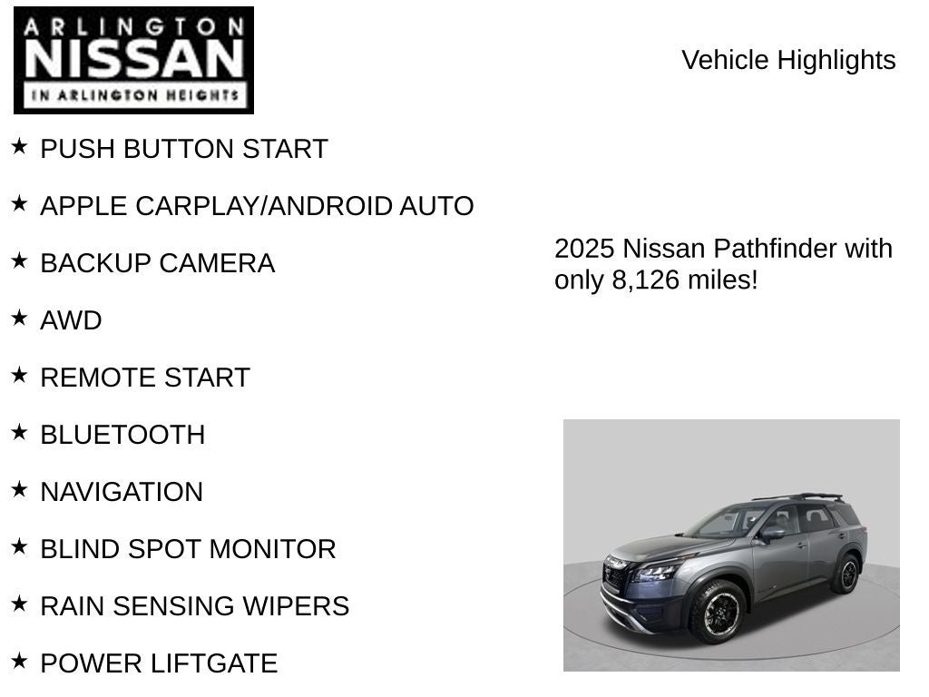 2025 Nissan Pathfinder Rock Creek