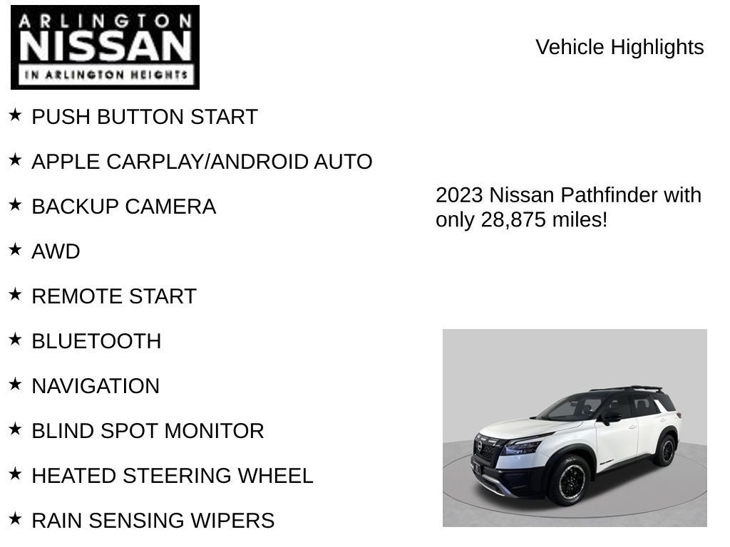 2023 Nissan Pathfinder Rock Creek
