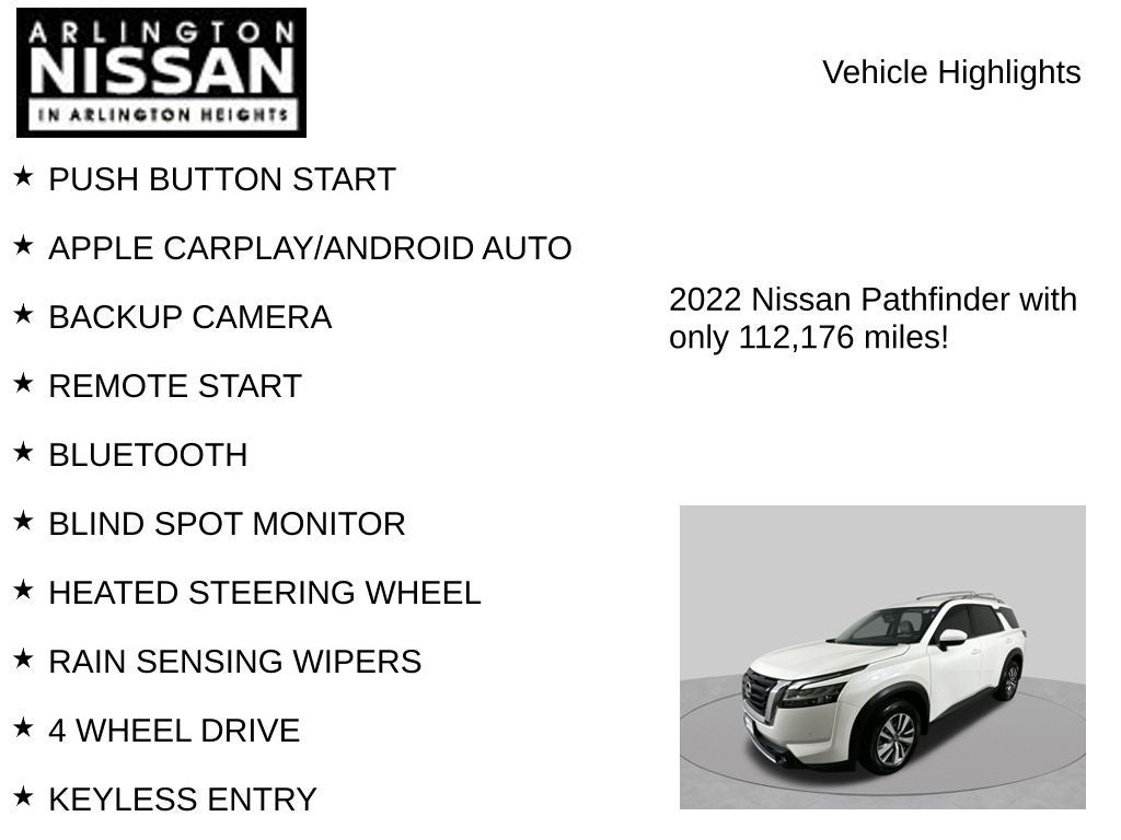 2022 Nissan Pathfinder SL 4WD