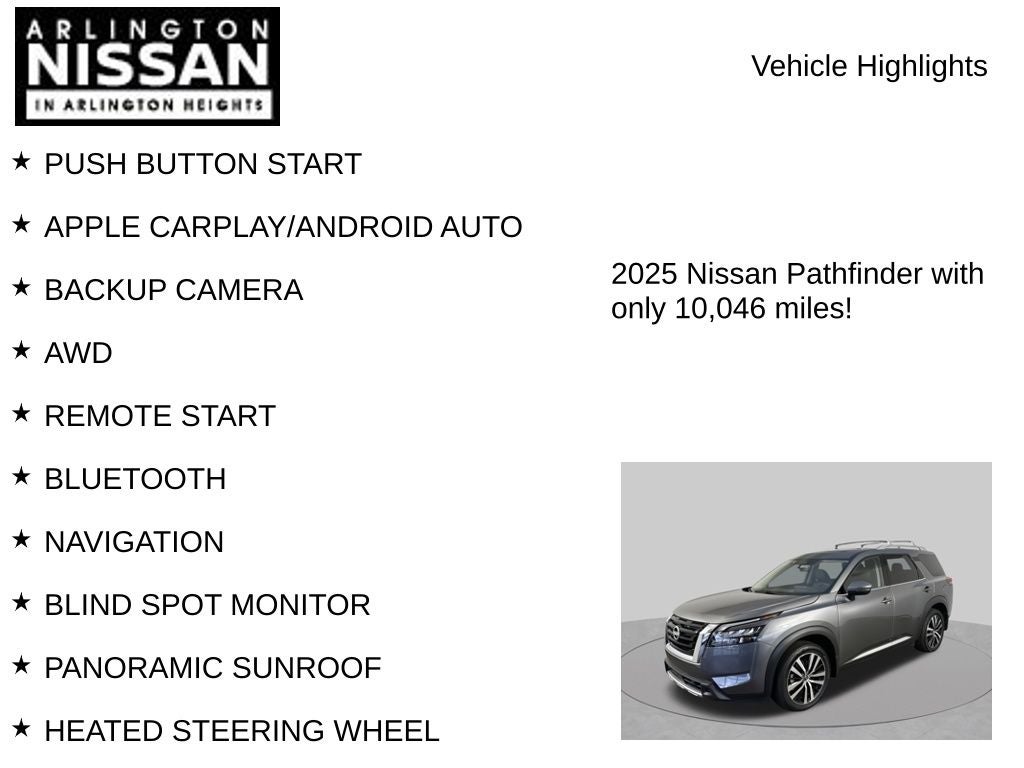 2025 Nissan Pathfinder Platinum