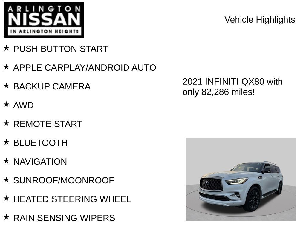 2021 INFINITI QX80 Premium Select