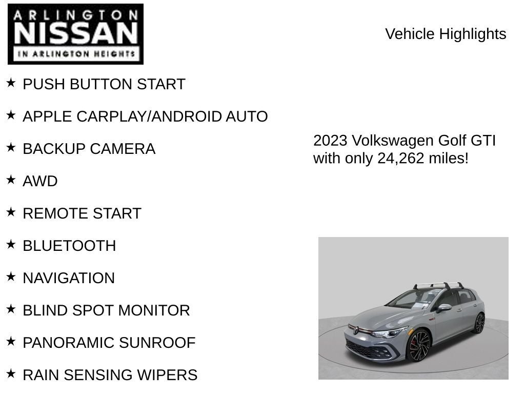 2023 Volkswagen Golf GTI Autobahn