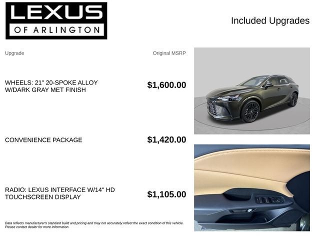 2025 Lexus RX RX 350 Premium