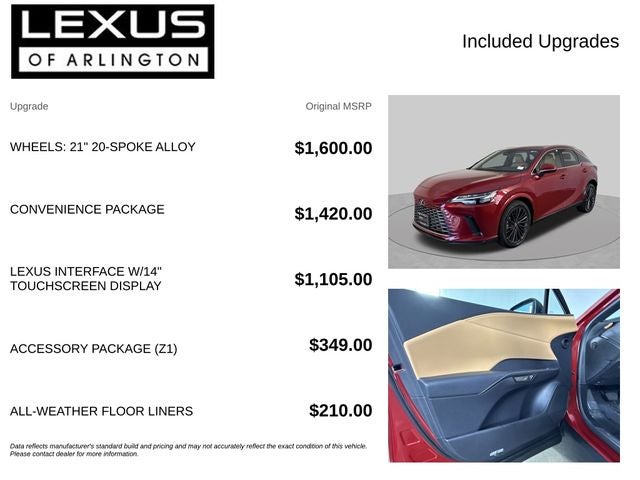 2026 Lexus RX RX 350 Premium