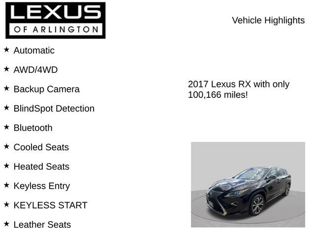 2017 Lexus RX RX 350