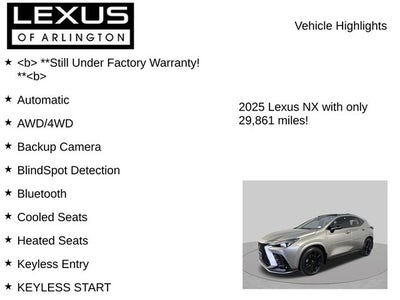 2025 Lexus NX NX 350 F SPORT Handling