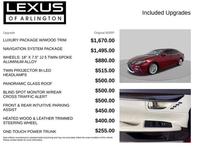 2018 Lexus ES 350 ES 350
