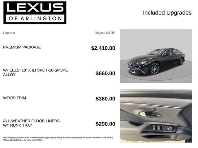 2022 Lexus ES ES 350