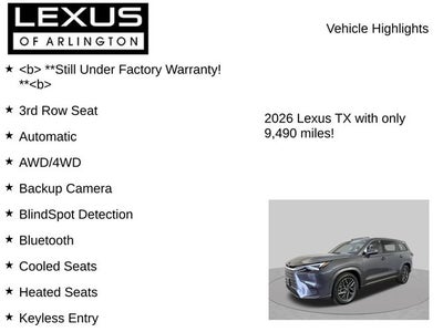 2026 Lexus TX TX 350 Premium