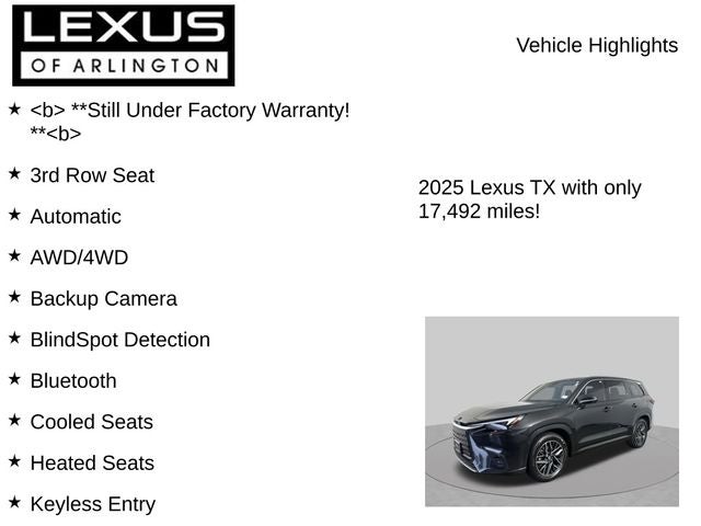 2025 Lexus TX TX 350