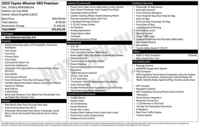 2023 Toyota 4Runner SR5 Premium