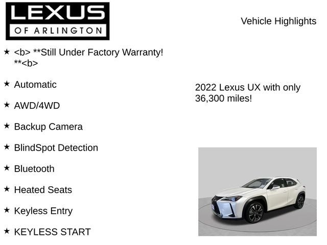 2022 Lexus UX 250h UX 250h