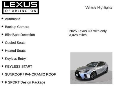 2025 Lexus UX 300h UX 300h F SPORT Design