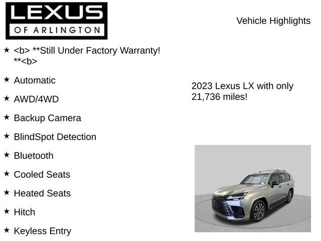 2023 Lexus LX 600 LX 600 Premium