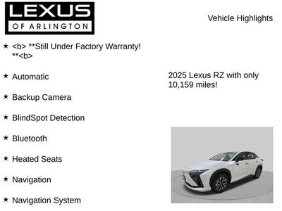 2025 Lexus RZ 300e RZ 300e