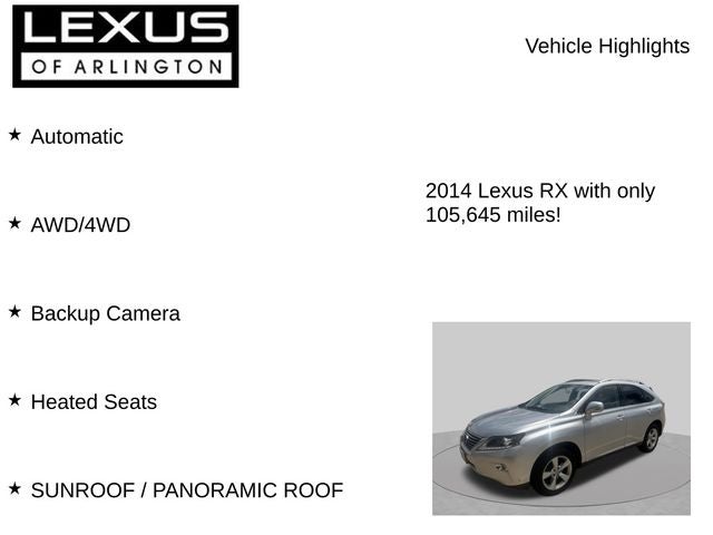 2014 Lexus RX 350 F Sport