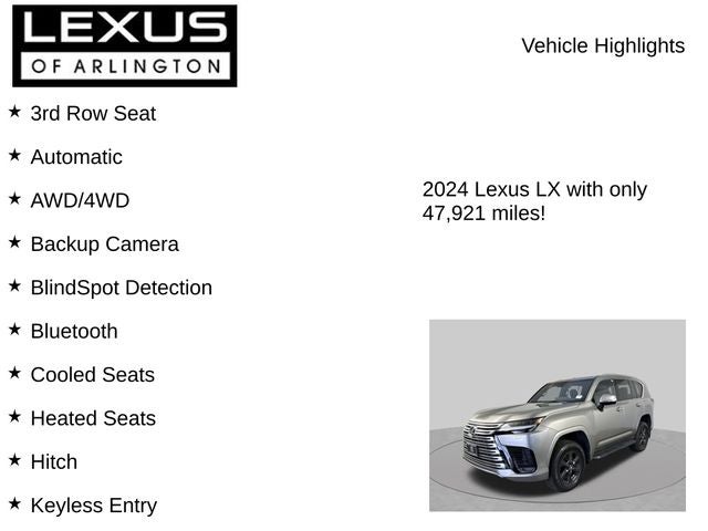 2024 Lexus LX 600 LX 600 Luxury