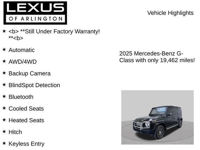 2025 Mercedes-Benz G 550 G 550