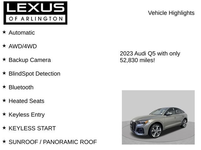 2023 Audi Q5 Sportback S line Premium Plus
