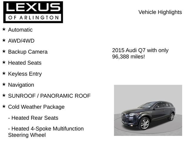 2015 Audi Q7 3.0T Premium Plus