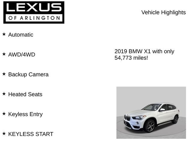 2019 BMW X1 xDrive28i