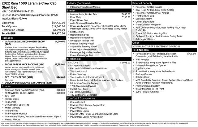 2022 RAM 1500 Laramie
