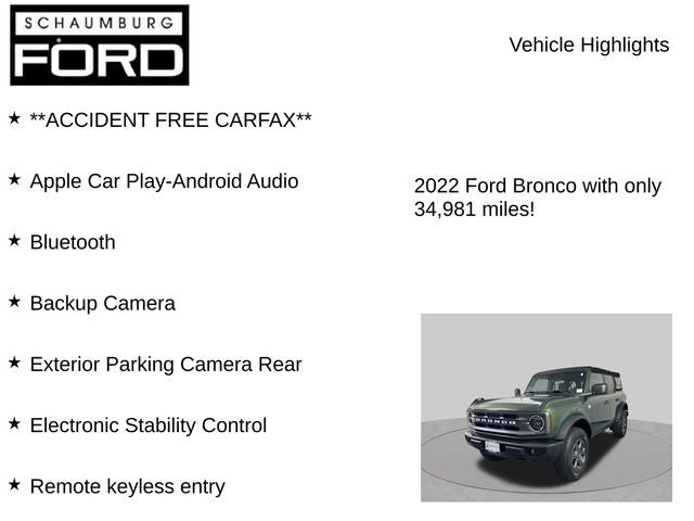 2022 Ford Bronco Big Bend