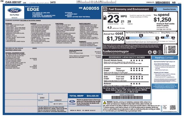 2021 Ford Edge ST Line