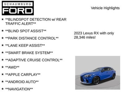 2023 Lexus RX 350 F Sport Handling