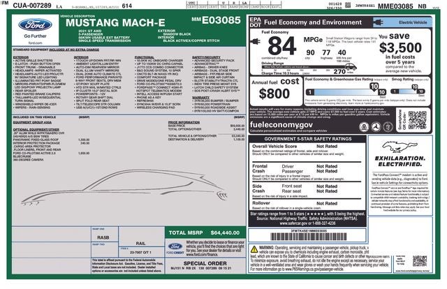 2021 Ford Mustang Mach-E GT